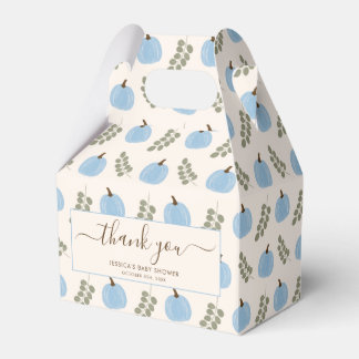 Caja Para Regalos Cuidada Calabaza Azul Eucalyptus Baby Shower Graci