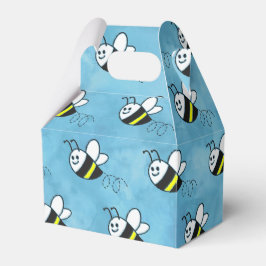 Caja Para Regalos Cuidada Color de agua del patrón de abejas pequeño