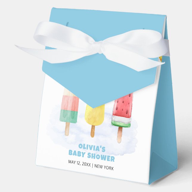 Caja Para Regalos Cuidado Popcicle listo para pop Ice Cream Baby Sho (Anverso)