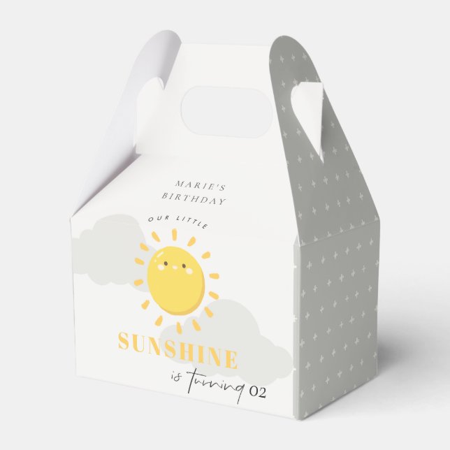 Caja Para Regalos Cuidar nuestro pequeño sol amarillo cualquier edad (Front Side)