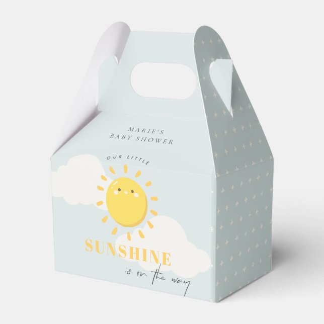 Caja Para Regalos Cuidar nuestro pequeño Sunshine Boy Baby Shower az (Front Side)
