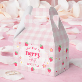 Caja Para Regalos Cumpleaños 1º de Fresa Lindo de Berry