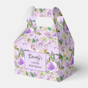 Caja Para Regalos Cumpleaños 100 Pretty Purple Rose Floral