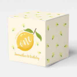 Caja Para Regalos Cumpleaños 1 Cumpleaños de Limón Adorable Citricos