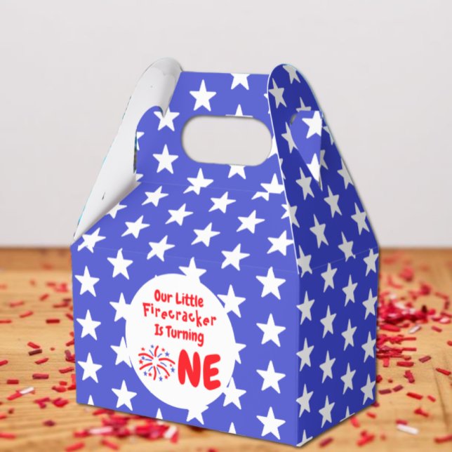Caja Para Regalos Cumpleaños 1 de Little Firecracker (Subido por el creador)