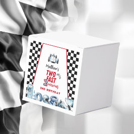 Caja Para Regalos Cumpleaños 2º niño coche de carreras Dos rápidos 