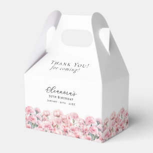 Caja Para Regalos Cumpleaños 50 años Fiesta Flor del mes de nacimien