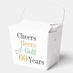 Caja Para Regalos Cumpleaños 60 Golf Cheers Cervezas Fiesta Mínima