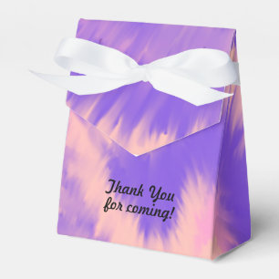 Caja Para Regalos Cumpleaños adolescente con Tie Dye Groovy púrpura