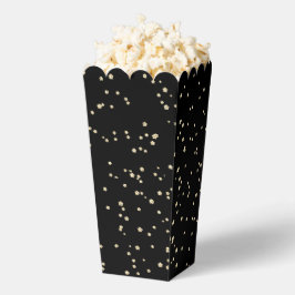 Caja Para Regalos Cumpleaños adulto con brillo dorado negro