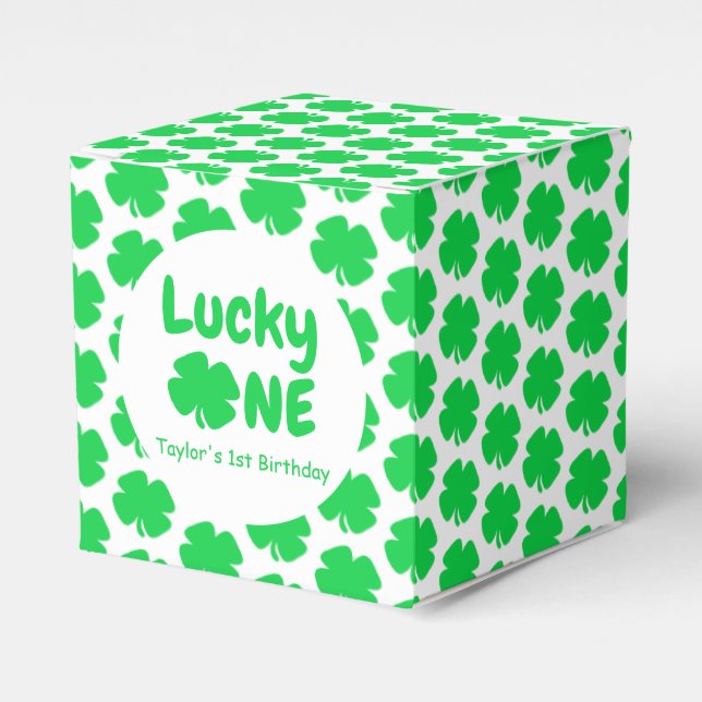 Caja Para Regalos Cumpleaños afortunado 1 (Costado Anverso)