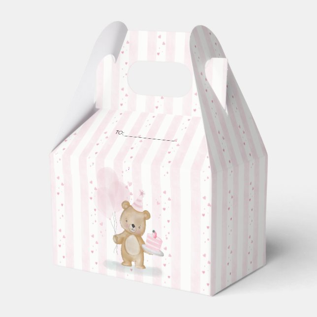 Caja Para Regalos Cumpleaños Beary Dulce (Front Side)
