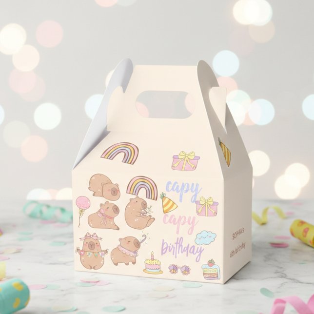 Caja Para Regalos Cumpleaños capy capy (Subido por el creador)
