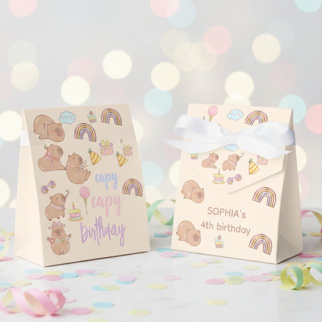 Caja Para Regalos Cumpleaños capy capy (Subido por el creador)