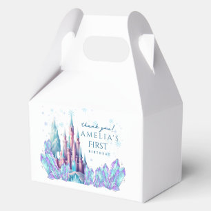 Caja Para Regalos Cumpleaños congelado Cartoon Castillo Primer Cumpl