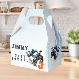 Caja Para Regalos Cumpleaños de bicicleta de acrobacias para niño mo