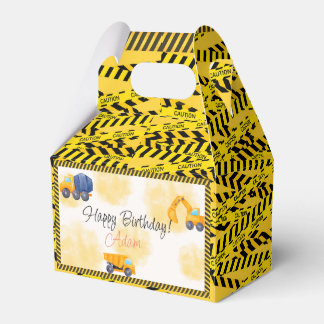Caja Para Regalos cumpleaños de camión de construcción