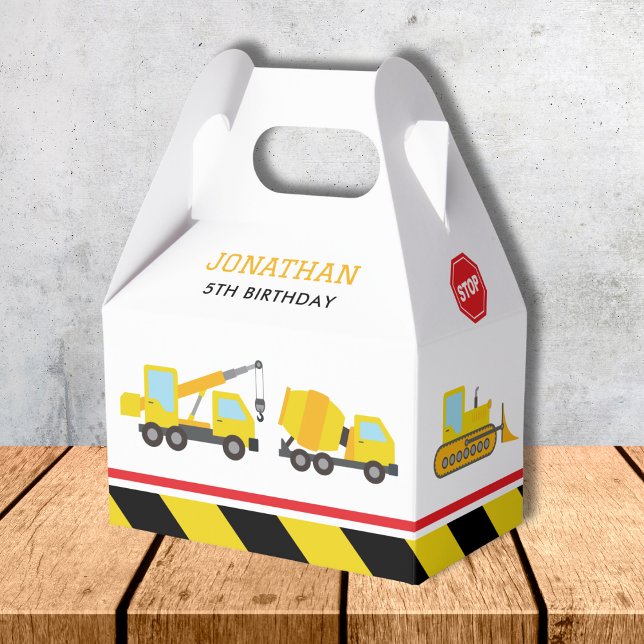 Caja Para Regalos cumpleaños de CONSTRUCCIÓN (Subido por el creador)