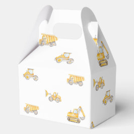 Caja Para Regalos Cumpleaños de construcción Camiones Volquete Cumpl