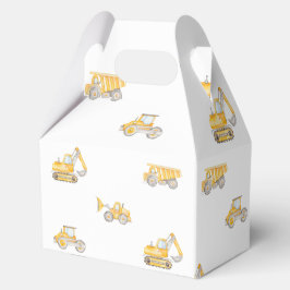 Caja Para Regalos Cumpleaños de construcción Camiones Volquete Cumpl
