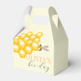 Caja Para Regalos Cumpleaños de cualquier edad con tema de abeja
