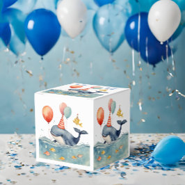 Caja Para Regalos Cumpleaños de Cute Whale Boy