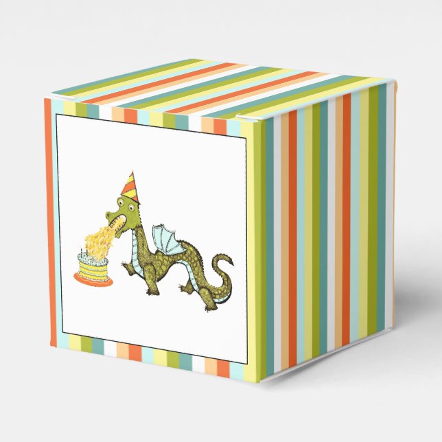 Caja Para Regalos Cumpleaños de Dragón (Costado Anverso)