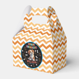 Caja Para Regalos Cumpleaños de Fiesta de Cachorros Tema del perro