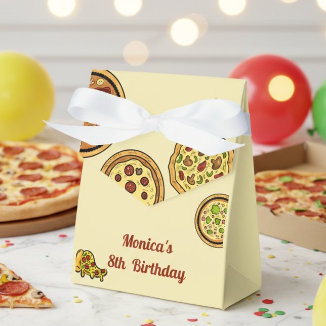 Caja Para Regalos cumpleaños de fiesta de pizza personalizado (Subido por el creador)
