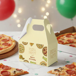 Caja Para Regalos cumpleaños de fiesta de pizza personalizado