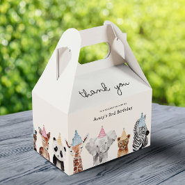 Caja Para Regalos Cumpleaños de fiestas Animales