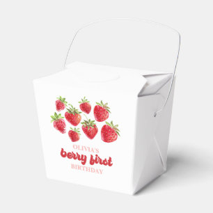 Caja Para Regalos Cumpleaños de Fresa Berry Primero