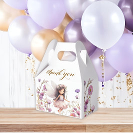 Caja Para Regalos Cumpleaños de hada silvestre de lavanda