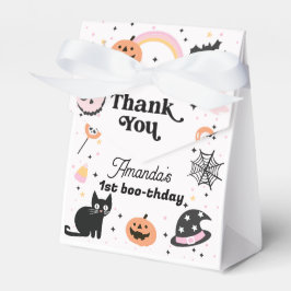 Caja Para Regalos Cumpleaños de Halloween Negro Rosa Retro