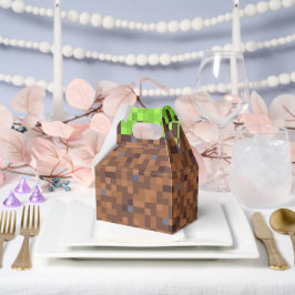 Caja Para Regalos Cumpleaños de jugador de césped pixelado