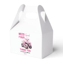 Cumpleaños de la bicicleta ATV rosa editable