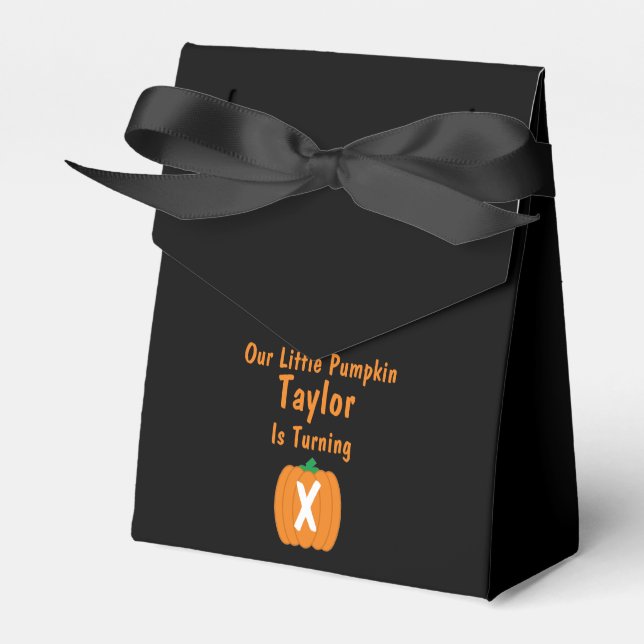 Caja Para Regalos Cumpleaños de la Calabaza Pequeña (Front Side)