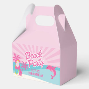 Caja Para Regalos Cumpleaños de la playa Pink Malibu