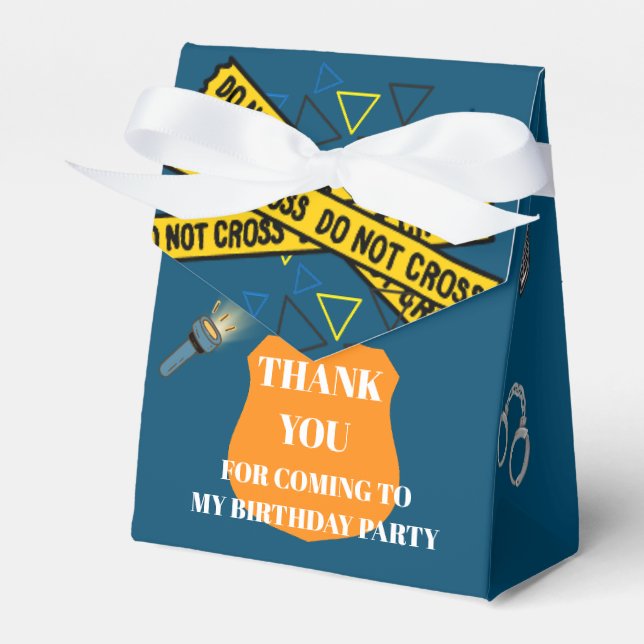 Caja Para Regalos Cumpleaños de la policía (Front Side)