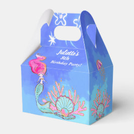 Caja Para Regalos Cumpleaños De La Sirena Y Pearl Clam