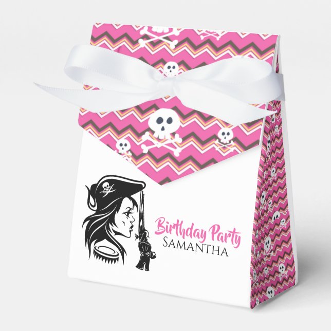 Caja Para Regalos cumpleaños de Lady Pirate (Front Side)