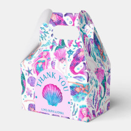 Caja Para Regalos Cumpleaños de las Hermanas Conjuntas de las Sirena