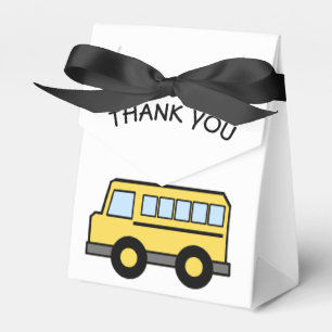 Caja Para Regalos Cumpleaños de los Autobuses Escolares