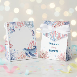 Caja Para Regalos Cumpleaños de los niños de la acuarela Under Sea