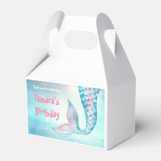 Caja Para Regalos Cumpleaños de Mermaid Bash