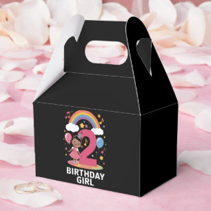 Caja Para Regalos Cumpleaños de niña de dos años Cumpleaños 2º adora