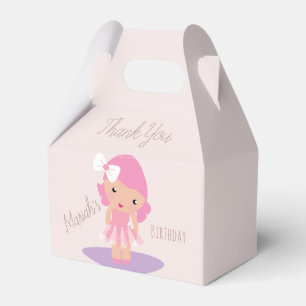 Caja Para Regalos  Cumpleaños de niña de tutú Bailarinas de dibujos 