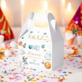 Caja Para Regalos Cumpleaños de Niño Fuera de Este Mundo Astronauta 