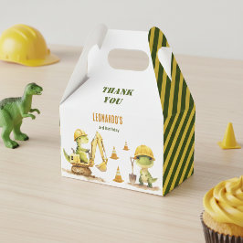 Caja Para Regalos Cumpleaños de niño zona de construcción jurásica
