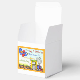 Caja Para Regalos Cumpleaños de niños aviones y trenes Vehículo Cump